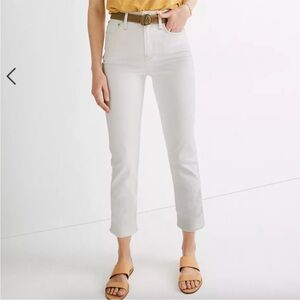 Madewell Classic Straight Jeans in Tile White